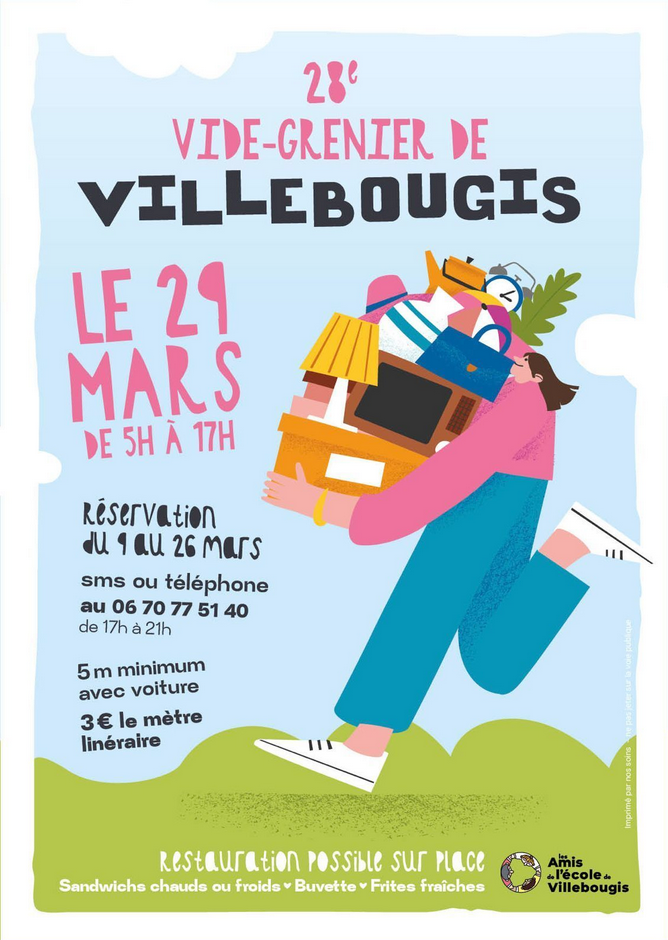 2026 affiche vide grenier 29 03 2026